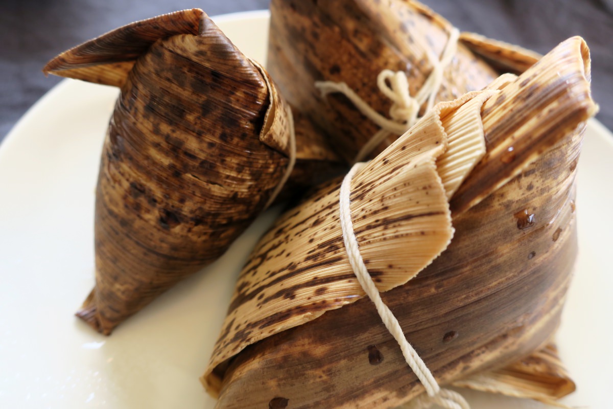 レンジで温めた米久のたっぷり中華ちまき